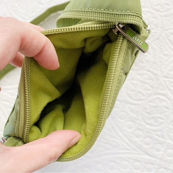 LUG Quilted Puffer Travel Crossbody Bag, Lime Green - Picture 6 of 6